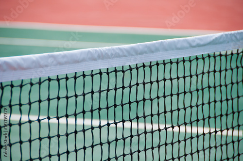 Mesh on the tennis court. Great tennis background.
