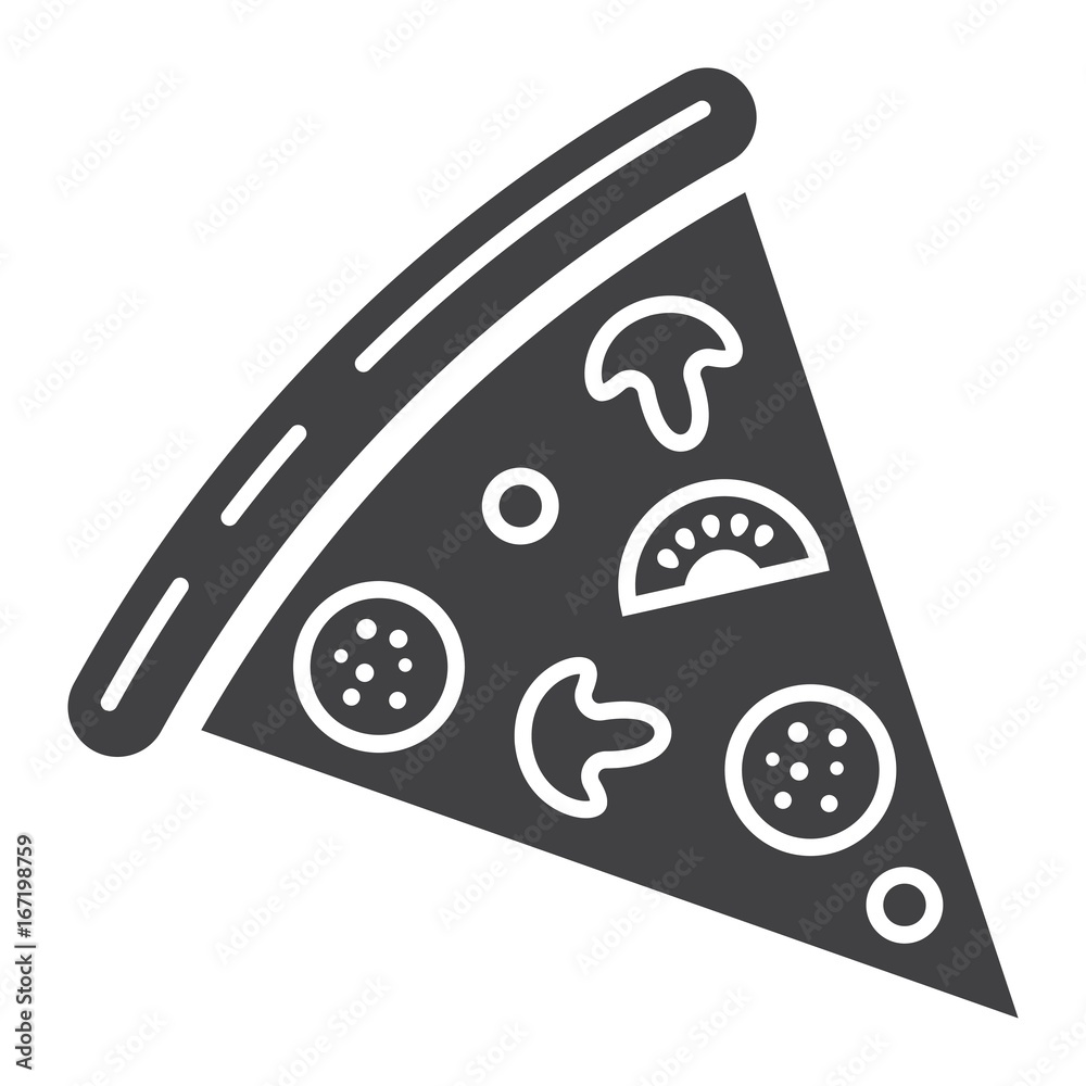 Pizza slice glyph icon, food and drink, fast food sign vector graphics, a solid pattern on a white background, eps 10. Pizza slice glyph icon, food and drink, fast food sign vector graphics, a solid pattern on a white background, eps 10.