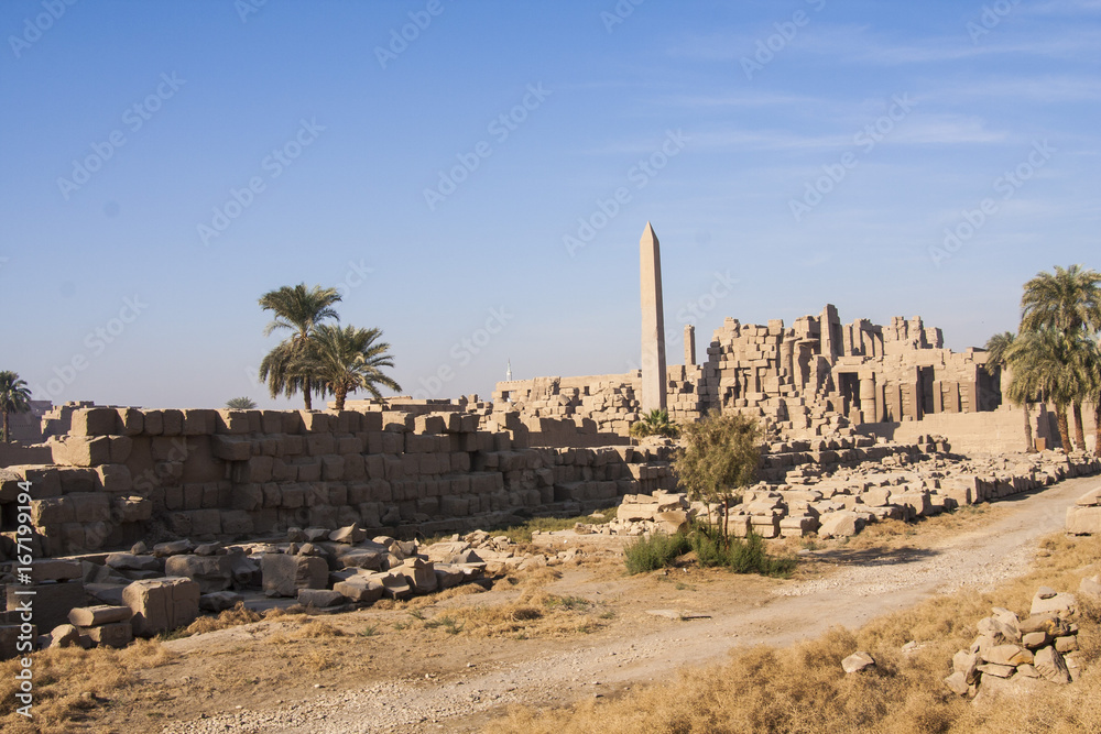 Fototapeta premium Karnak temple ruins, Egypt.