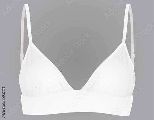 White women bra. vector illustration