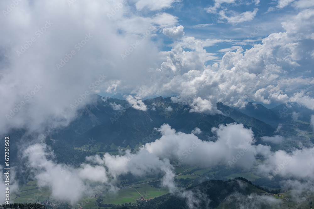 The mountains of Alps in Bavaria, Germany