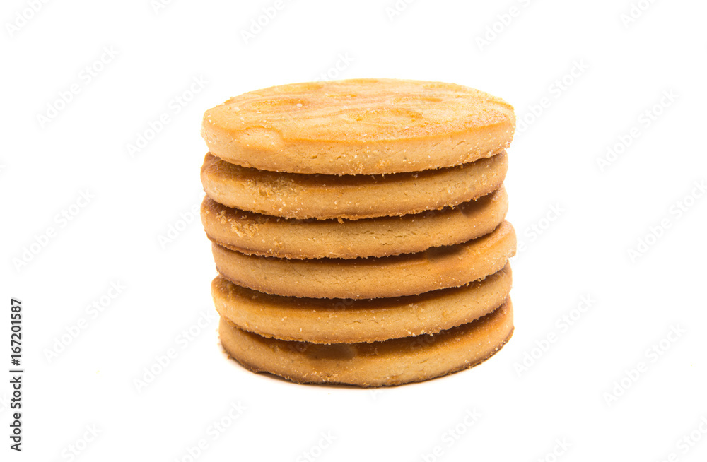 Round cookies isolated Round cookies isolated