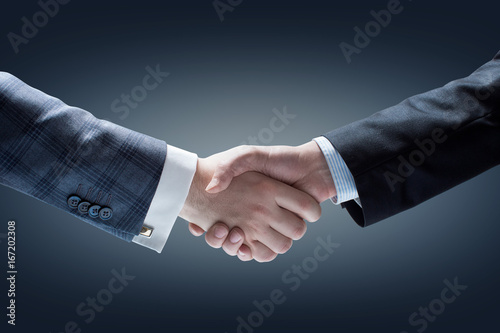 A handshake of business people