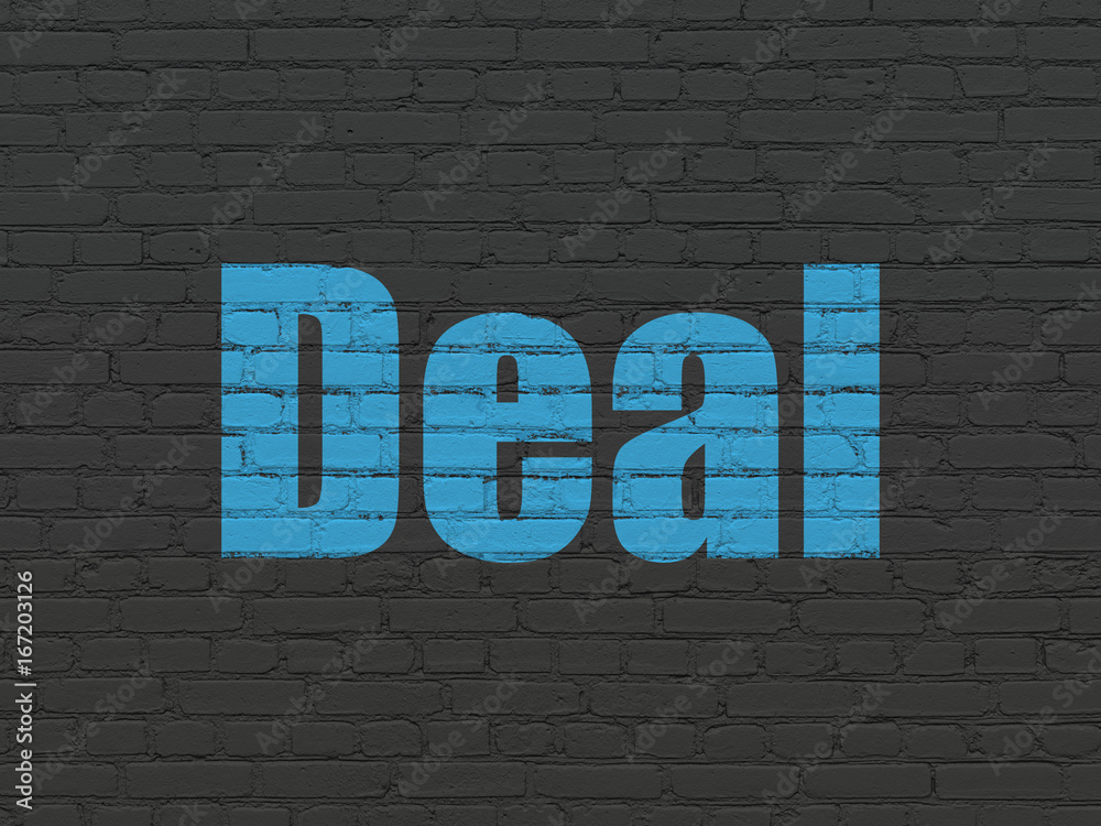 Finance concept: Deal on wall background Finance concept: Deal on wall background