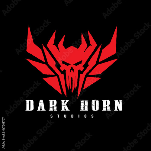 Dark horn Logo template