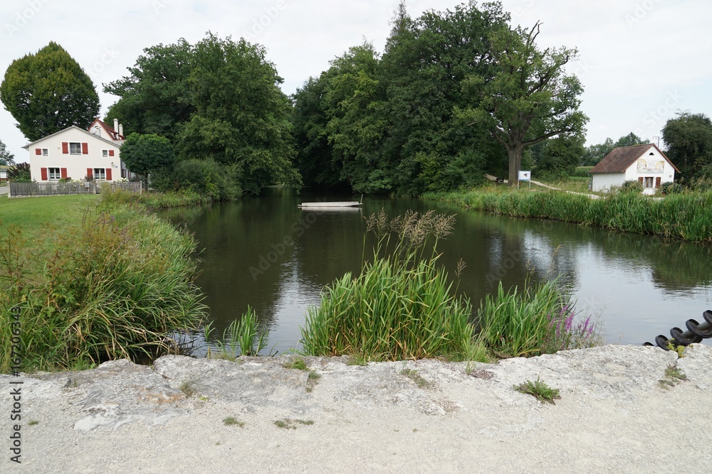 Fototapeta premium Karlsgraben - fossa carolina grosser Weiher