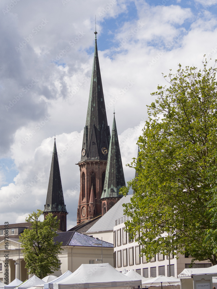 Blick auf Kirchtürme von St. Lamberti Blick auf Kirchtürme von St. Lamberti