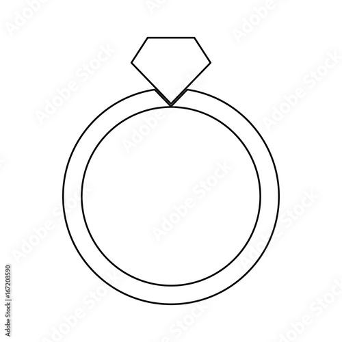 Ring black color icon .
