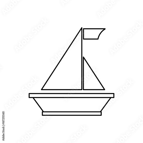 Sail boat symbol
