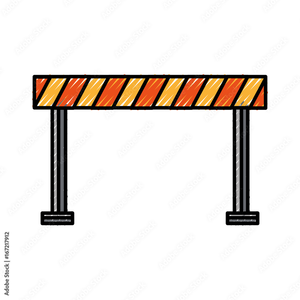 traffic fence isolated icon vector illustration design traffic fence isolated icon vector illustration design