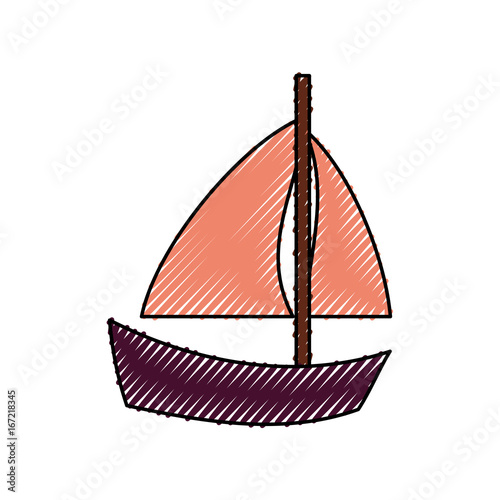 Sail boat symbol