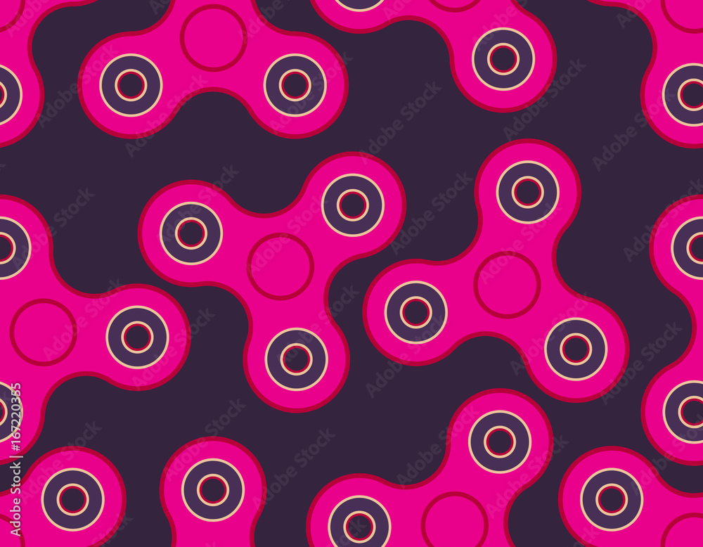 Spinner seamless pattern. Fidget finger toy texture. Anti Stress Hand Toy Background Spinner seamless pattern. Fidget finger toy texture. Anti Stress Hand Toy Background