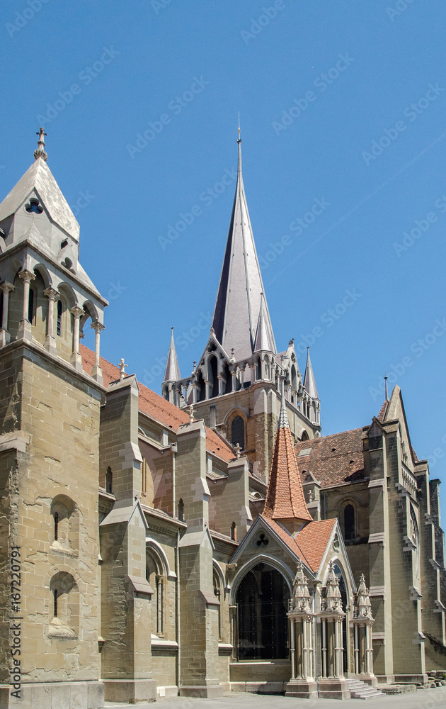 The Cathedral of Notre Dame of Lausanne. Switzerland