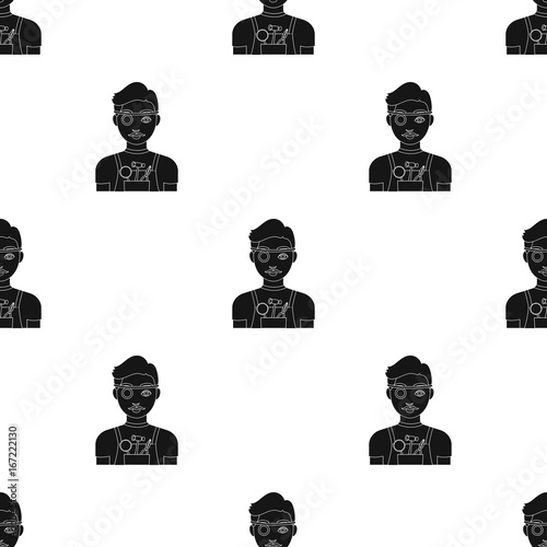 Jeweler icon in black style isolated on white background. Precious minerals and jeweler symbol stock vector illustration.