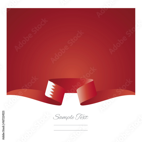 Abstract background Bahrain flag ribbon