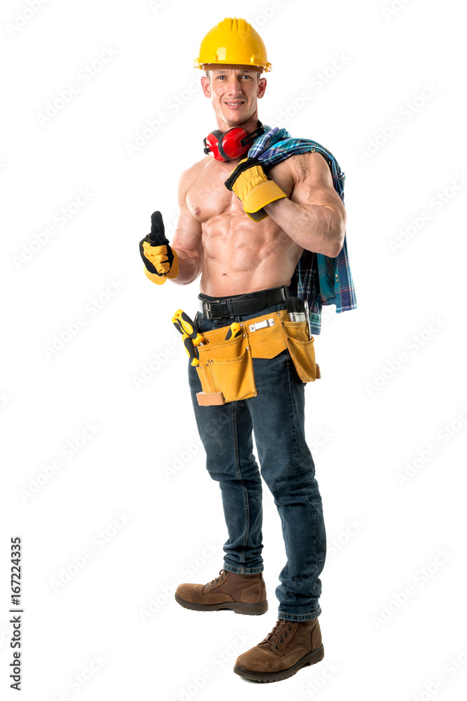 Strong construction worker Strong construction worker
