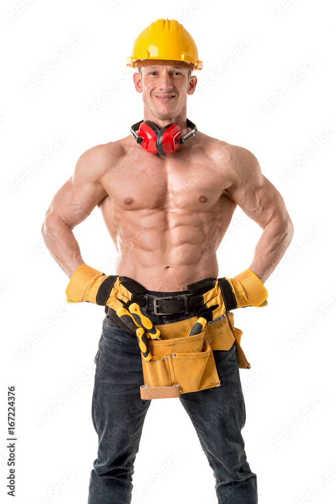 Strong construction worker Strong construction worker