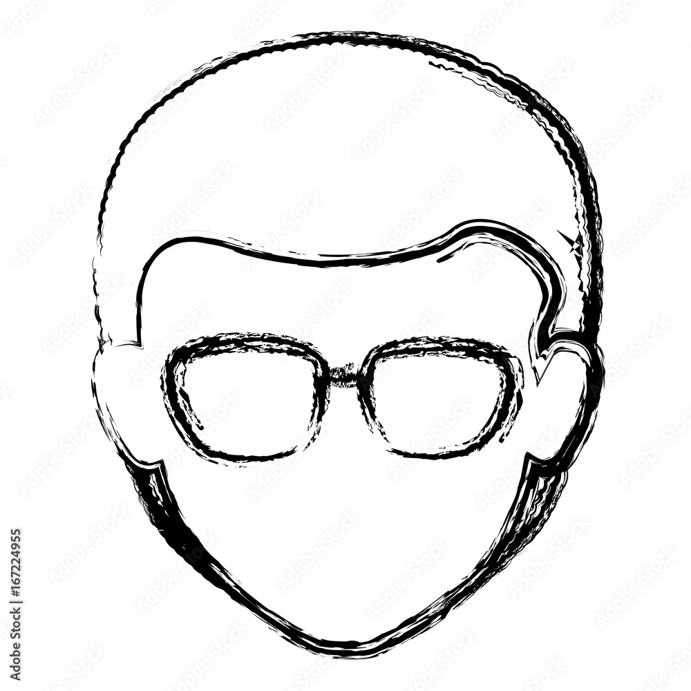 young man head avatar character young man head avatar character