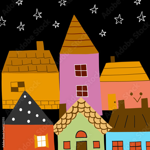 Lovely house cartoon