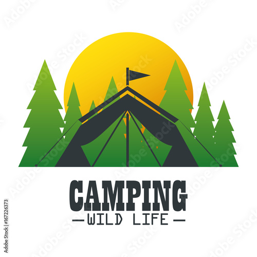 camping outdoor adventure logo