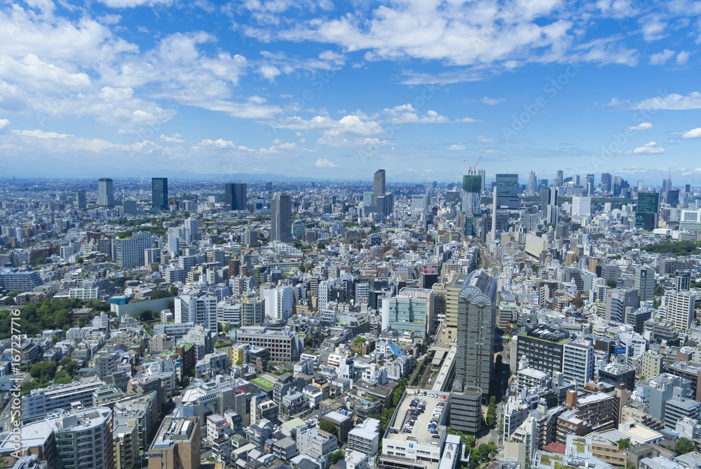 東京風景　都心全景    2017年8月