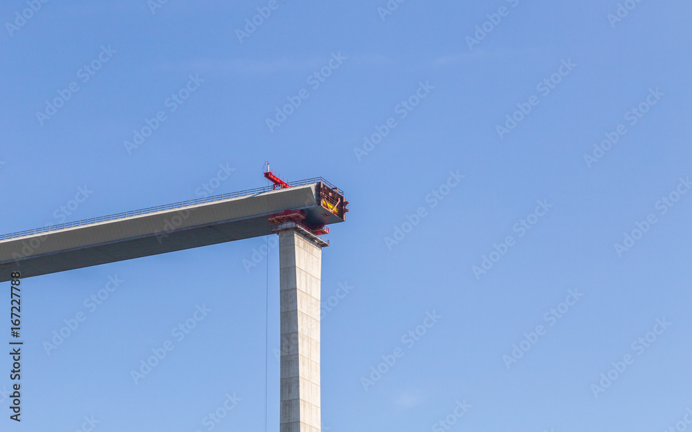 Autobahn-Brücke wird gebaut Panorama Autobahn-Brücke wird gebaut Panorama
