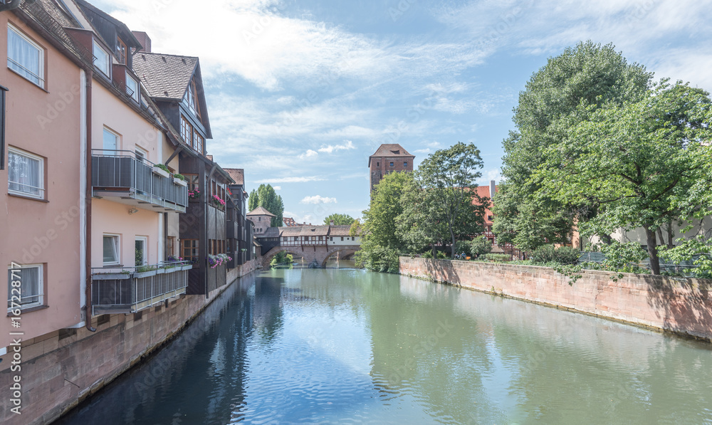 Historische Altstadt Nürnberg mit Pegnitz