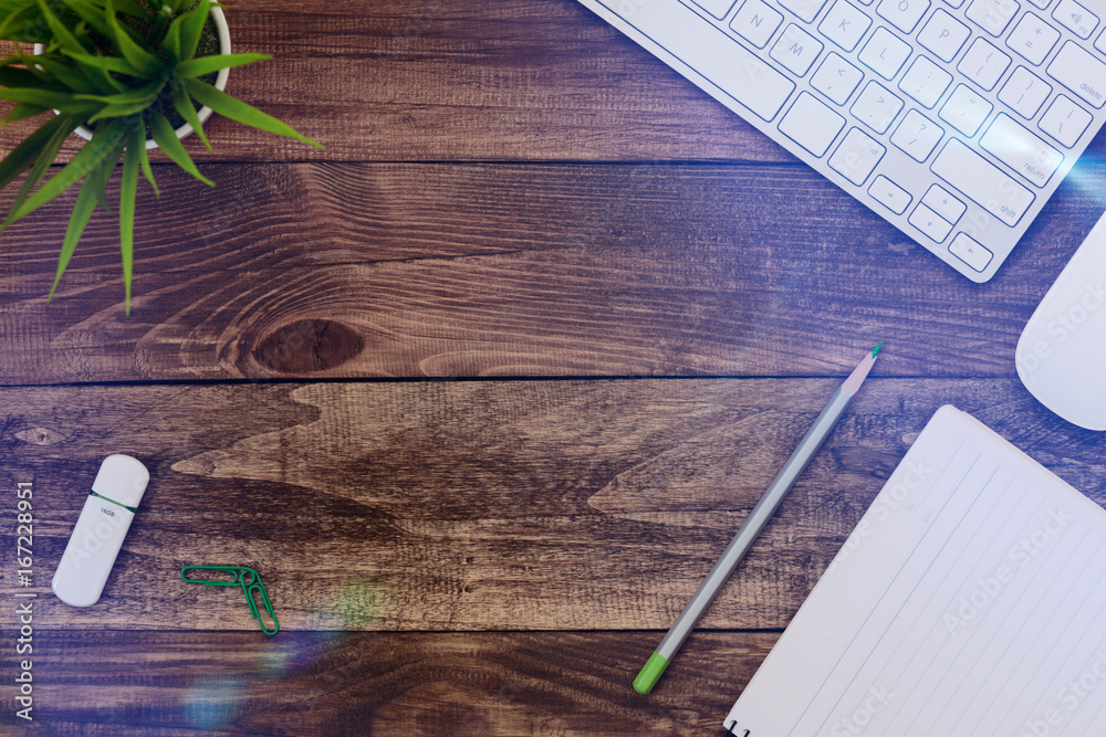 Digital Design Workflow Composition flat Lay top View of vintage wooden Office Desk with Keyboard Notepad Pencil green Flower and color palette Digital Design Workflow Composition flat Lay top View of vintage wooden Office Desk with Keyboard Notepad Pencil green Flower and color palette