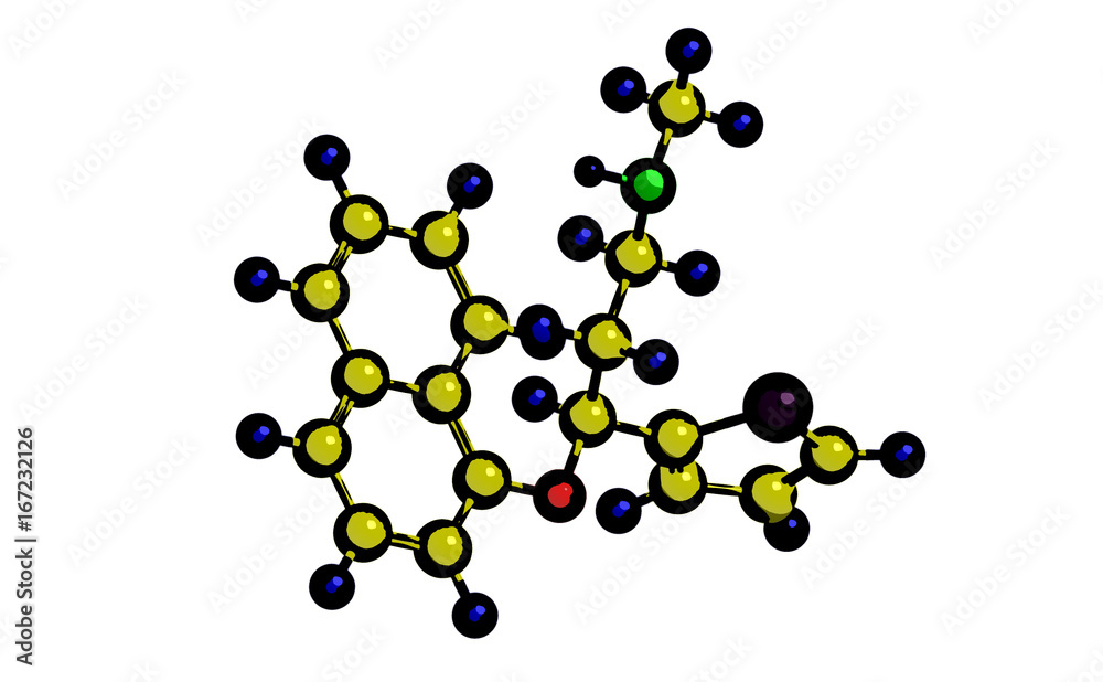 Duloxetine (Cymbalta) - molecular structure