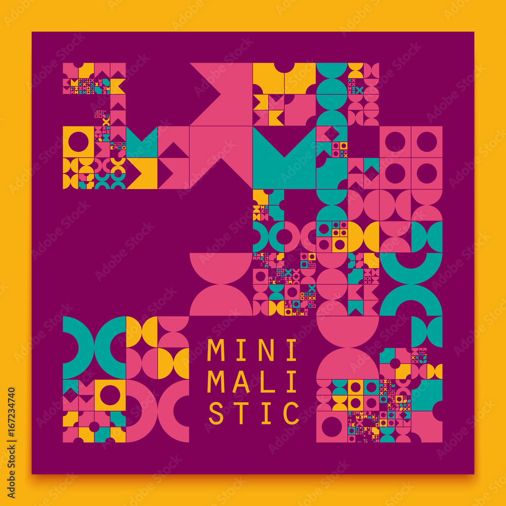 Obraz premium Vector minimal covers procedural design. Futuristic minimalistic layout. Conceptual generative background. Journal or book cover template. eps10.
