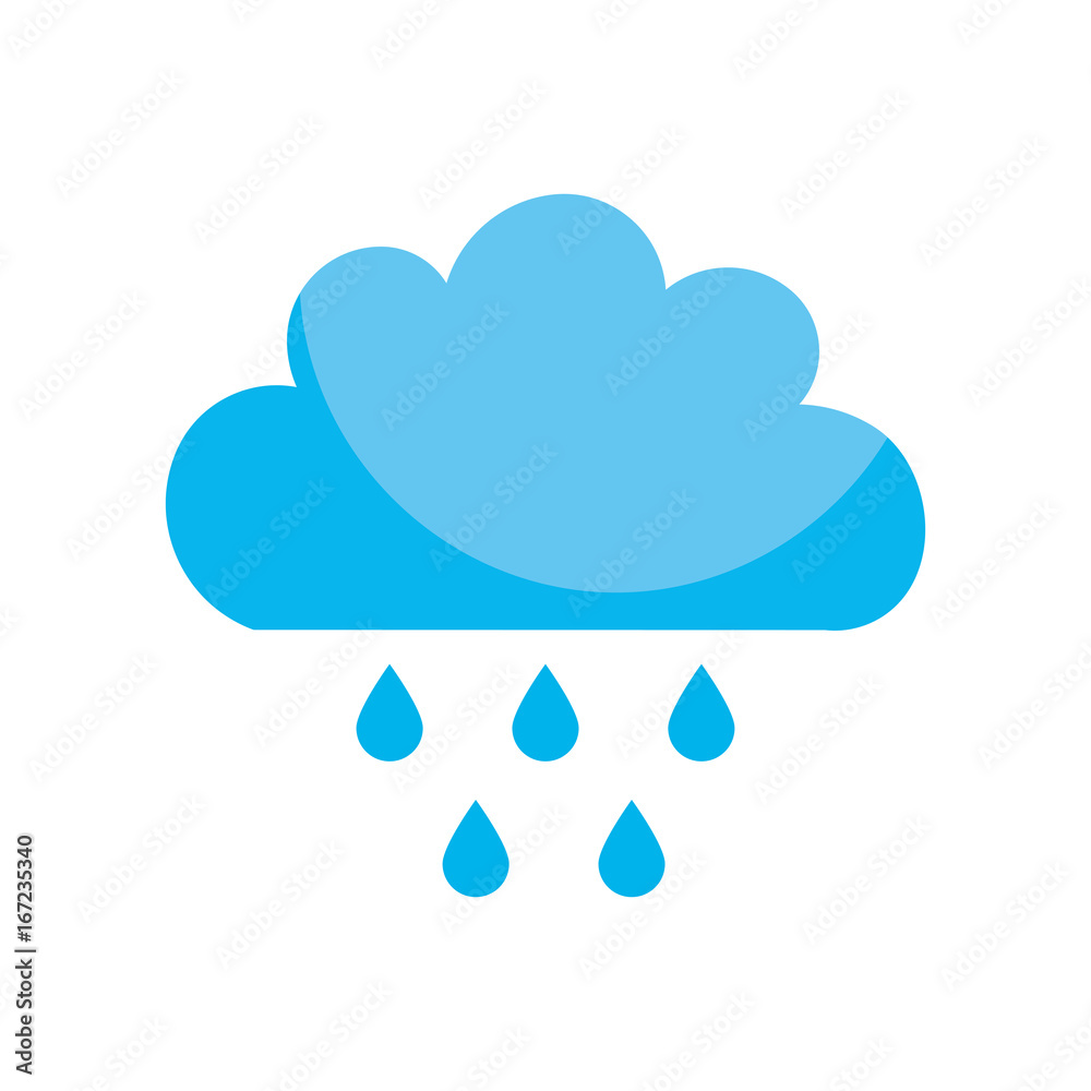 Beautiful fantasy cloud with rain drops vector illustration design Beautiful fantasy cloud with rain drops vector illustration design
