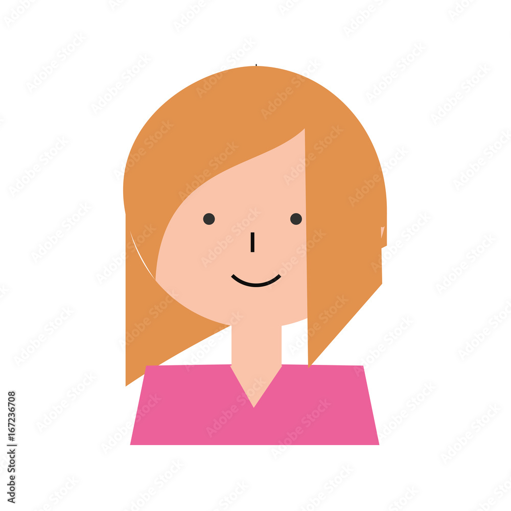 Woman profile cartoon Woman profile cartoon