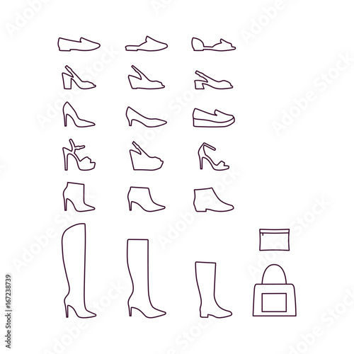 Shoes Flat Icons