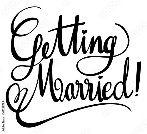 Word expressions for getting married
