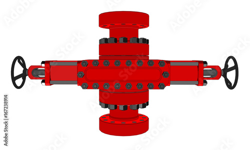 Blowout preventer. Vector