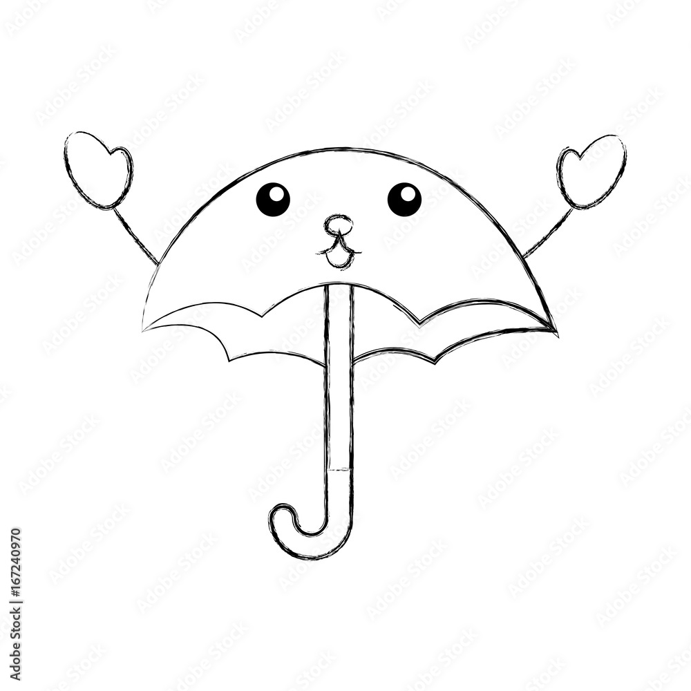 cute umbrella kawaii character vector illustration design cute umbrella kawaii character vector illustration design