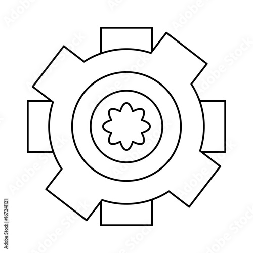 Gear machinery piece