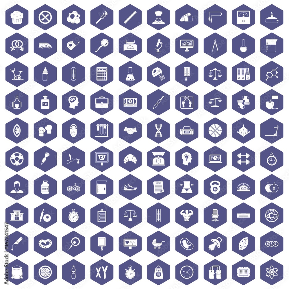 100 libra icons hexagon purple 100 libra icons hexagon purple