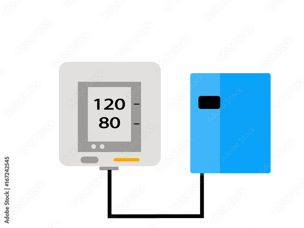 Digital blood pressure monitor. Digital blood pressure monitor.