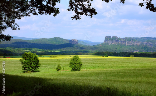 Blick auf die Schrammsteine photo