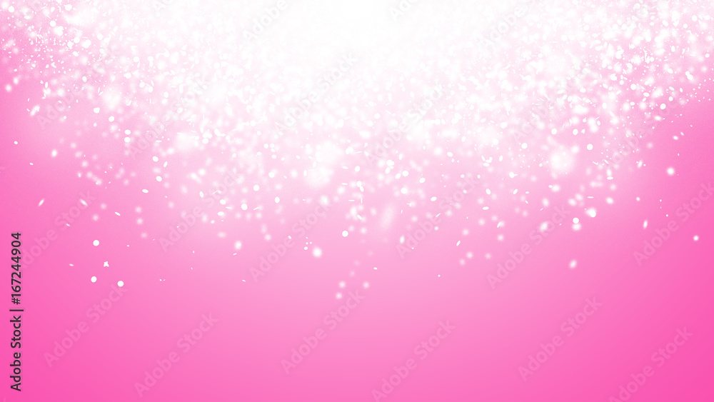 Fototapeta premium Soft Pink sparkle rays lights with bokeh elegant abstract background. Dust sparks in explosion background. Vintage or retro.