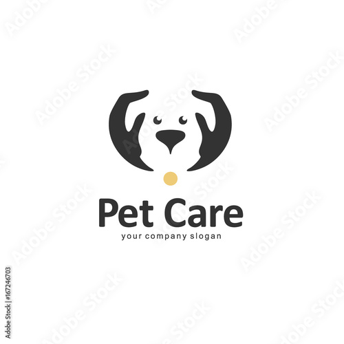 Vector logo template. Pet care