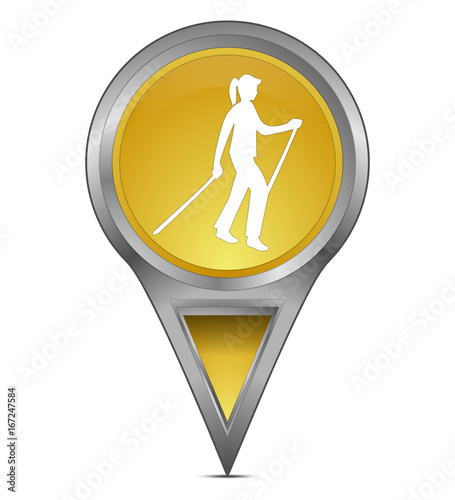 map pointer with Nordic Walking