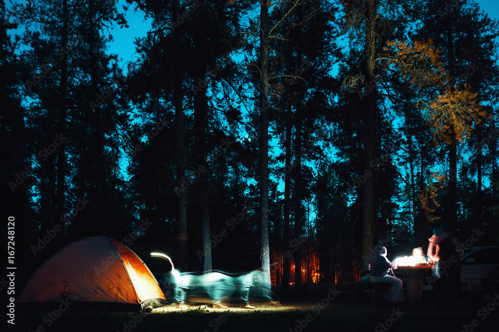 Naklejka Camping