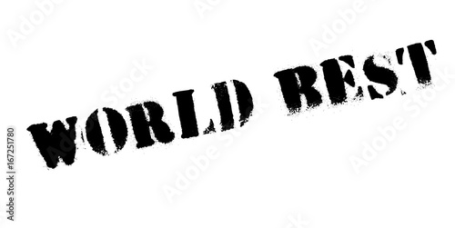 World Best rubber stamp. Grunge design with dust scratches. Effects can be easily removed for a clean, crisp look. Color is easily changed.