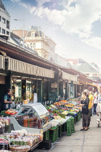 The popular Naschmarkt of Vienna