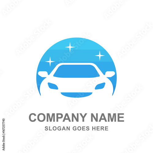 car wash logo icon business template