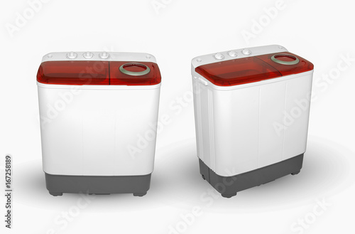 activator washing machine on a white background, two image positions