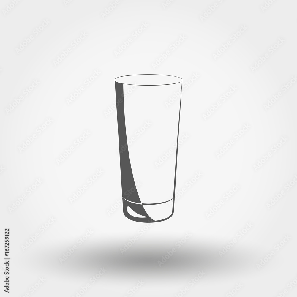 Classic glassful. Vector Icon.