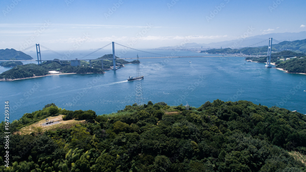 来島海峡　空撮